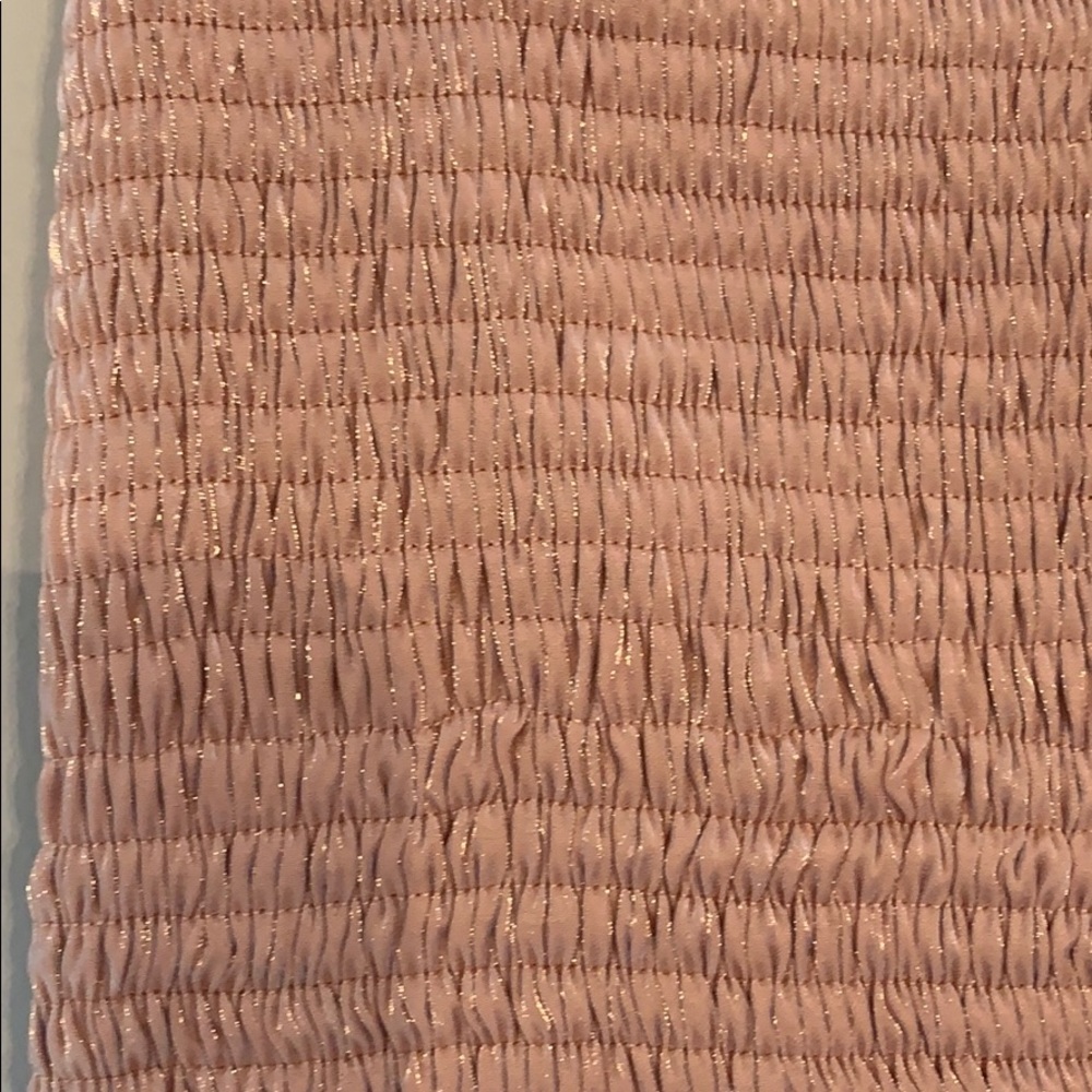 Metallic Salmon Ruffle Skirt - Picture 3 of 4